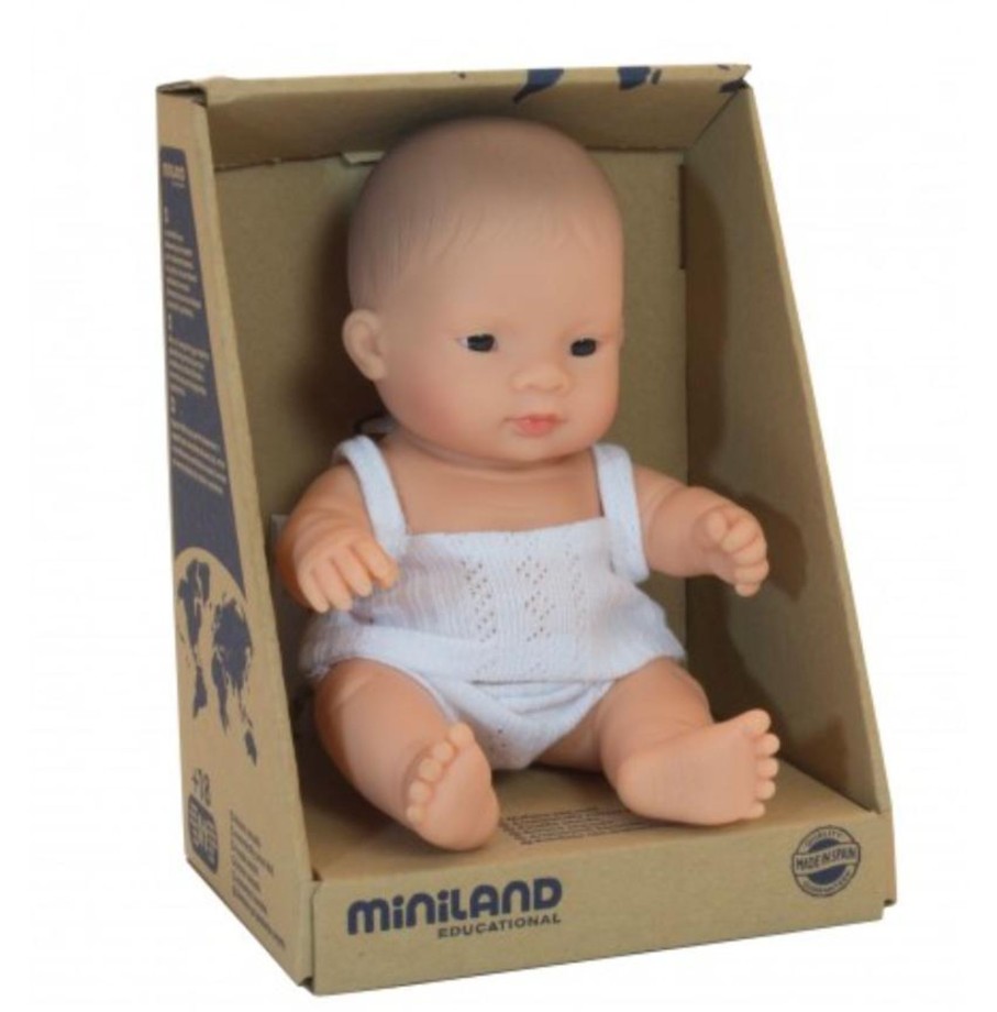 Toys & Activites Miniland | Asian Boy Doll - 21Cm