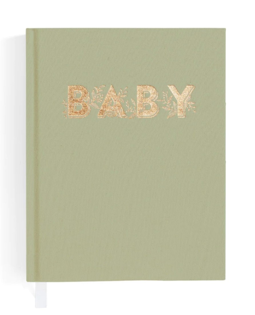 For Mums & Dads Fox & Fallow | Mini Baby Book - Sage