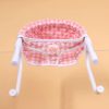 Toys & Activites Tiny Harlow | Doll'S High Chair Seat; Pink Gingham - Tiny Harlow