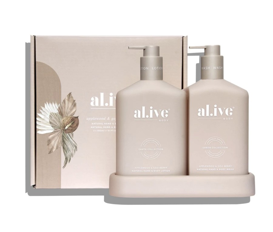 For Mums & Dads al.ive body | Wash & Lotion Duo - Applewood & Goji Berry