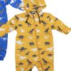 Clothes & Accessories Korango | Colour Change Rain Suit - Mustard Dino