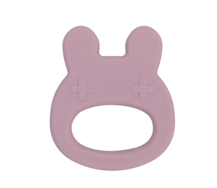 Baby, Kids & Teens We Might Be Tiny | Bunny Teether - Dusty Rose