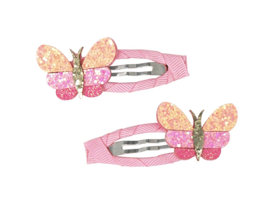 Clothes & Accessories Pink Poppy | Hair Clips; Butterfly Skies