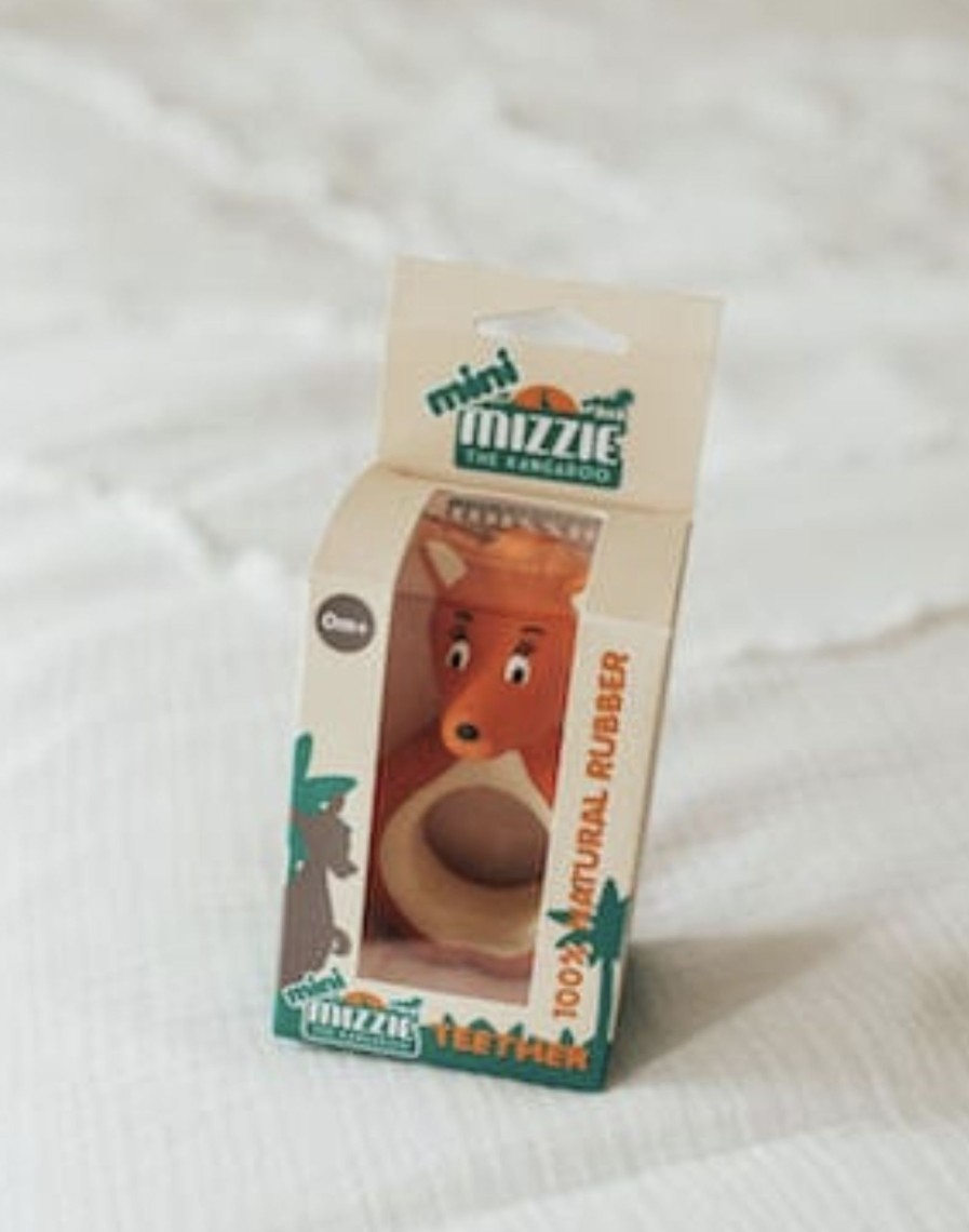 Baby, Kids & Teens Mizzie The Kangaroo | Mini Mizzie Natural Rubber Teether