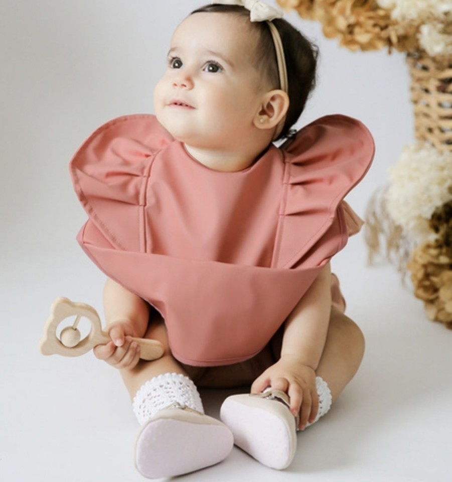 Baby, Kids & Teens Snuggle Hunny Kids | Snuggle Bib; Terracotta Frill - Snuggle Hunny Kids