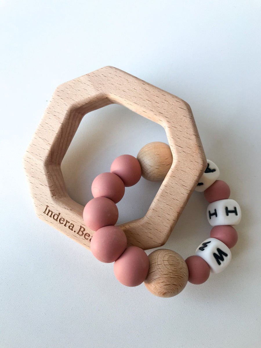 Baby, Kids & Teens Indera.Trading | Personalised Silicone Octagon Teether