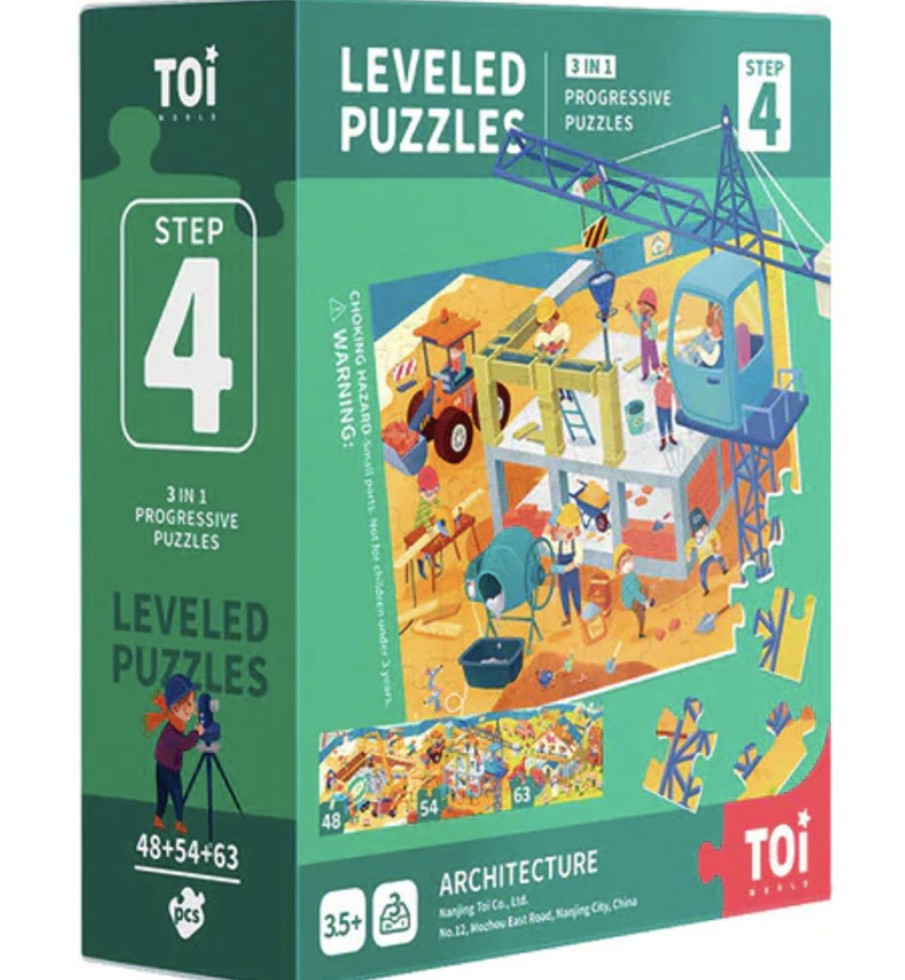 Toys & Activites Toi World | Leveled Puzzle - Architecture