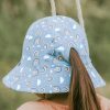 Clothes & Accessories Bedhead Hats | Kids Ponytail Bucket Hat; Rainbow - Bedhead Hats