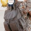 For Mums & Dads OiOi | Faux Leather Nappy Backpack - Taupe