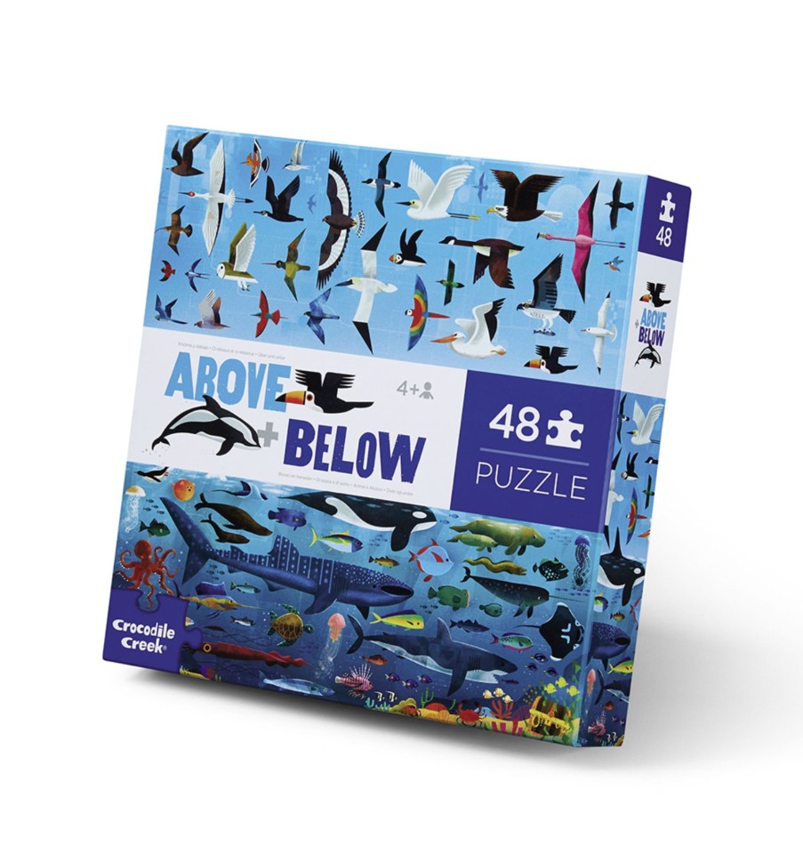 Toys & Activites Crocodile Creek | 48 Pc Above & Below Puzzle - Sea & Sky