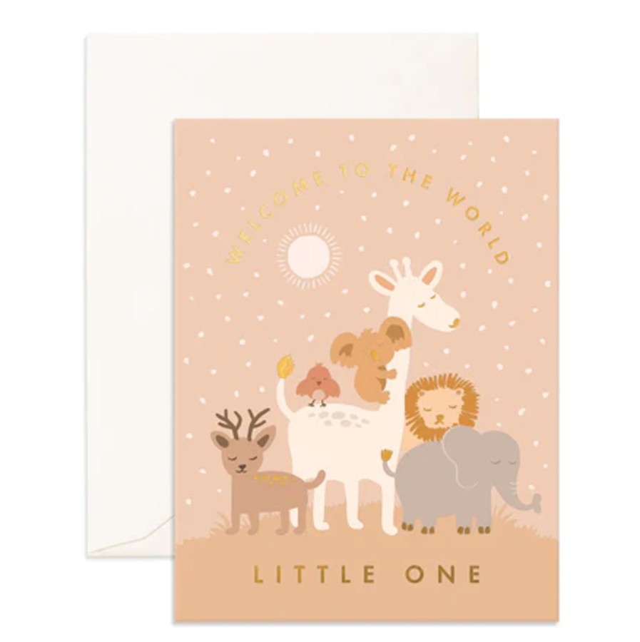 For Mums & Dads Fox & Fallow | Welcome To The World Little One Greeting Card