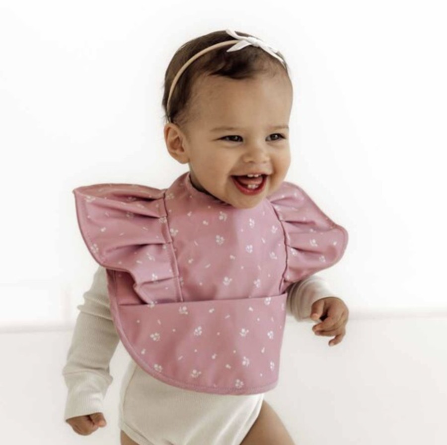 Baby, Kids & Teens Snuggle Hunny Kids | Snuggle Bib; Pink Fleur Frill - Snuggle Hunny Kids