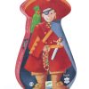 Toys & Activites Djeco | Pirate And Treasure 36Pc Silhouette Puzzle - Djeco