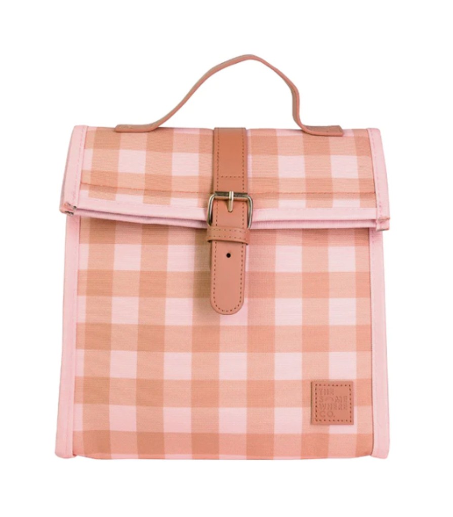 Baby, Kids & Teens The Somewhere Co | Lunch Satchel W/ Shoulder Strap - Rose All Day