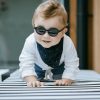 Clothes & Accessories BukiBaby | Baby Sunglasses Matte Black T-Shades With Strap & Case (Aqua Logo) - B