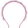 Clothes & Accessories Pink Poppy | Headband; Pink Shimmering Mermaid Pearl