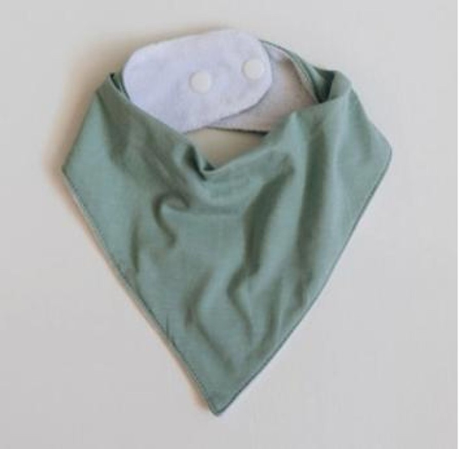 Baby, Kids & Teens Snuggle Hunny Kids | Dribble Bib; Sage - Snuggle Hunny Kids