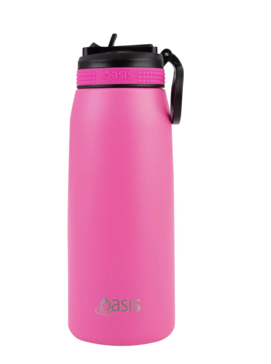 Baby, Kids & Teens Oasis | Insulated Sports Bottle Sipper Straw; Neon Pink - Oasis