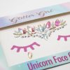 Clothes & Accessories Glitter Girl | Unicorn Face Gems - Snowflake - Glitter Girl