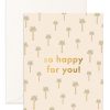 For Mums & Dads Fox & Fallow | So Happy Tiny Palms Greeting Card