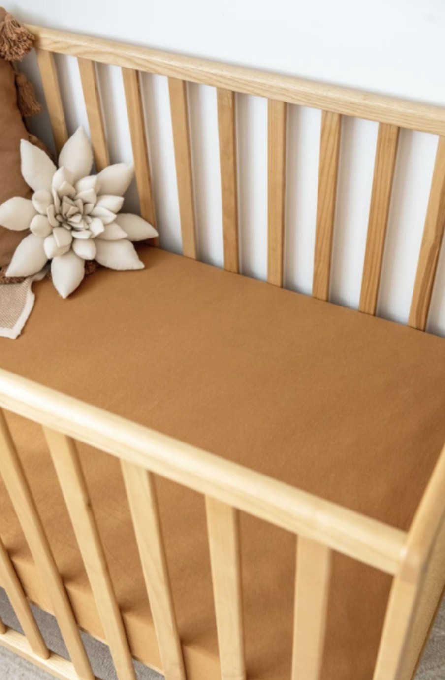 Baby, Kids & Teens kiin. | Organic Cot Sheet; Caramel - Kiin