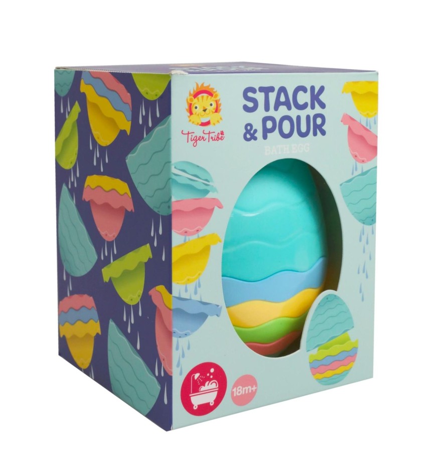 Toys & Activites Tiger Tribe | Stack And Pour Bath Egg - Tiger Tribe