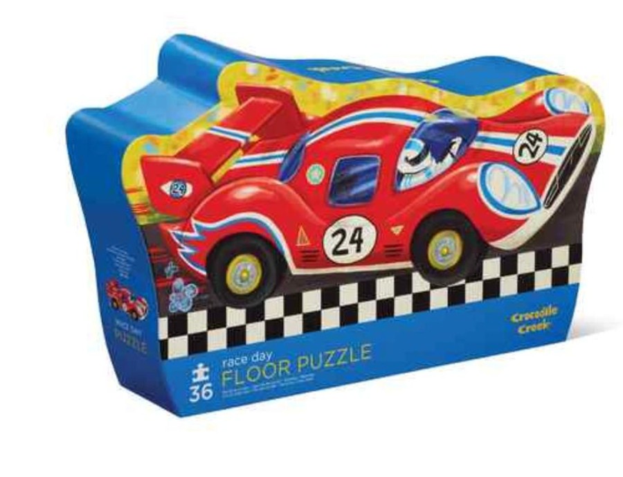 Toys & Activites Crocodile Creek | Floor Puzzle 36Pc; Race Day - Crocodile Creek