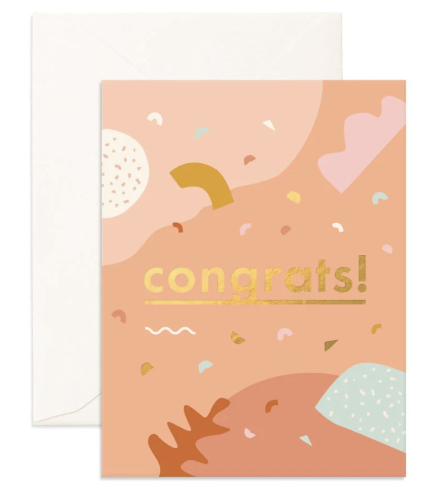 For Mums & Dads Fox & Fallow | Congrats Abstract Greeting Card