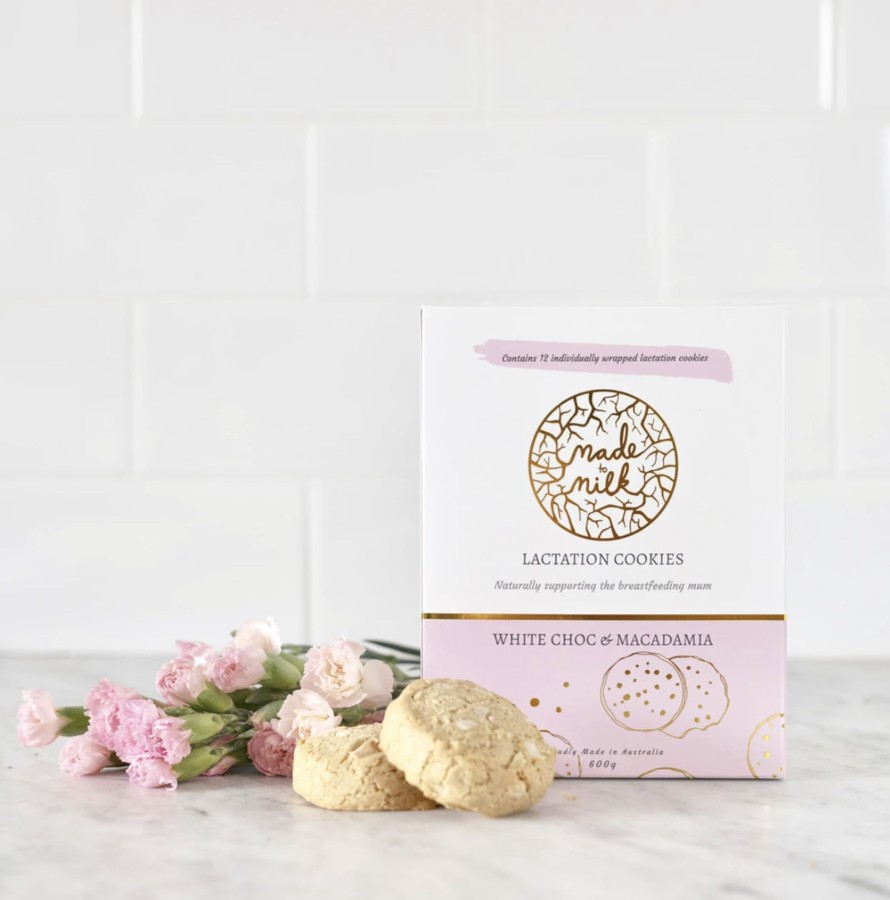 For Mums & Dads Made To Milk | White Choc And Macadamia Lactation Cookies