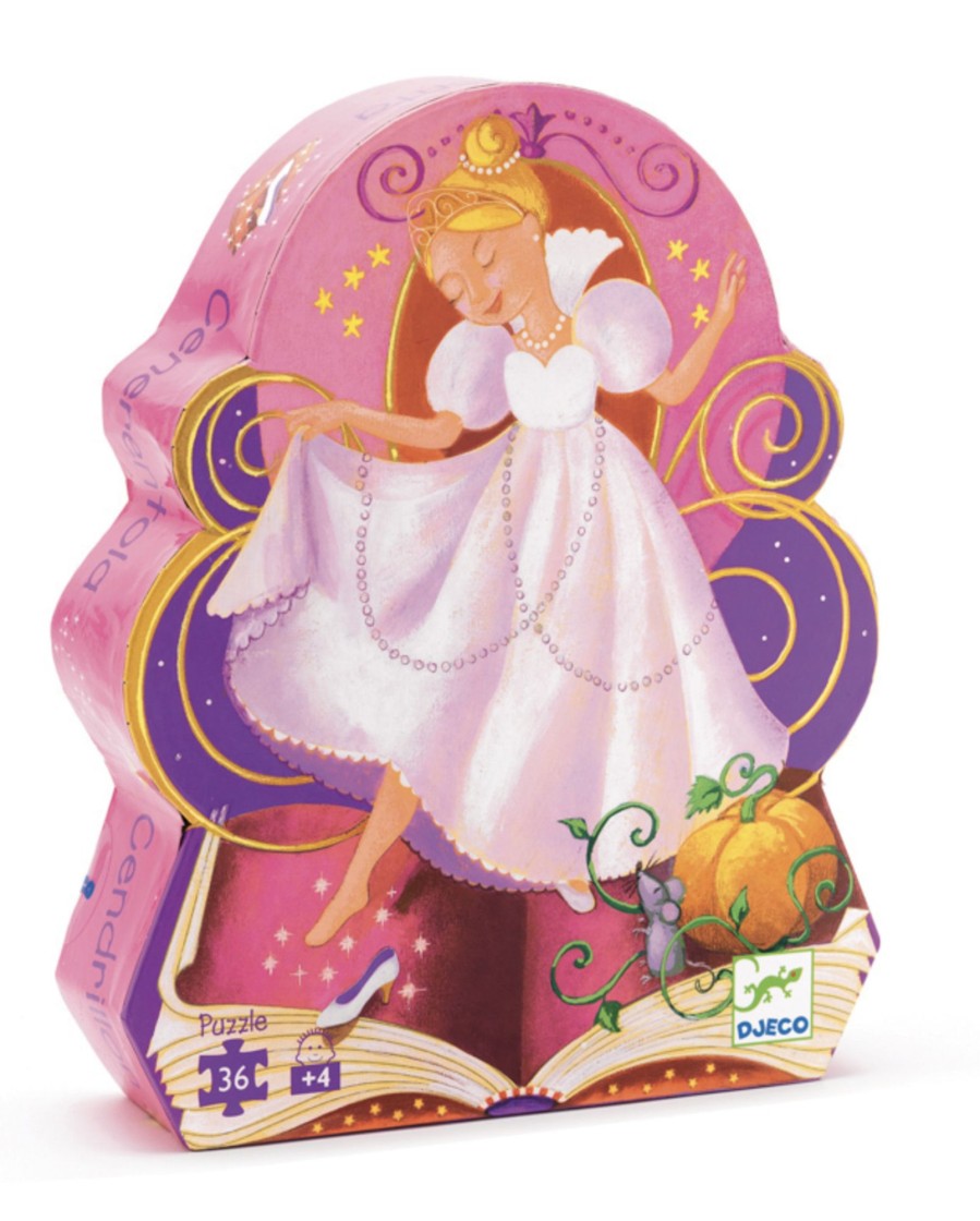 Toys & Activites Djeco | Cinderella 36Pc Silhouette Puzzle - Djeco