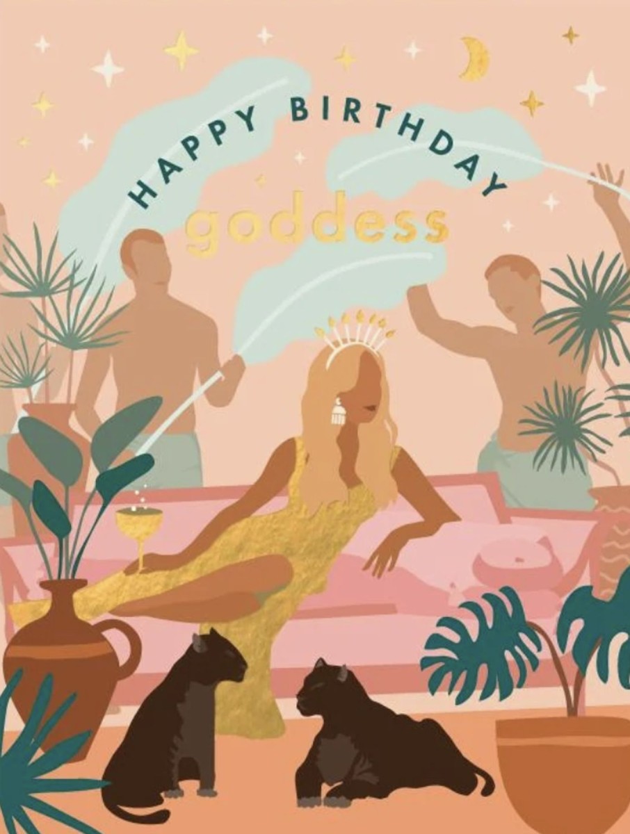 For Mums & Dads Fox & Fallow | Birthday Goddess Greeting Card