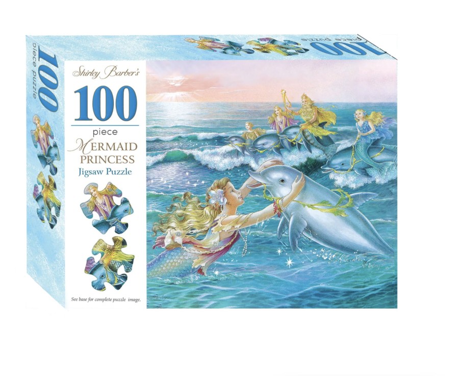 Toys & Activites Brolly Books | Shirley Barber'S 100Pc Puzzle - Mermaid Princess