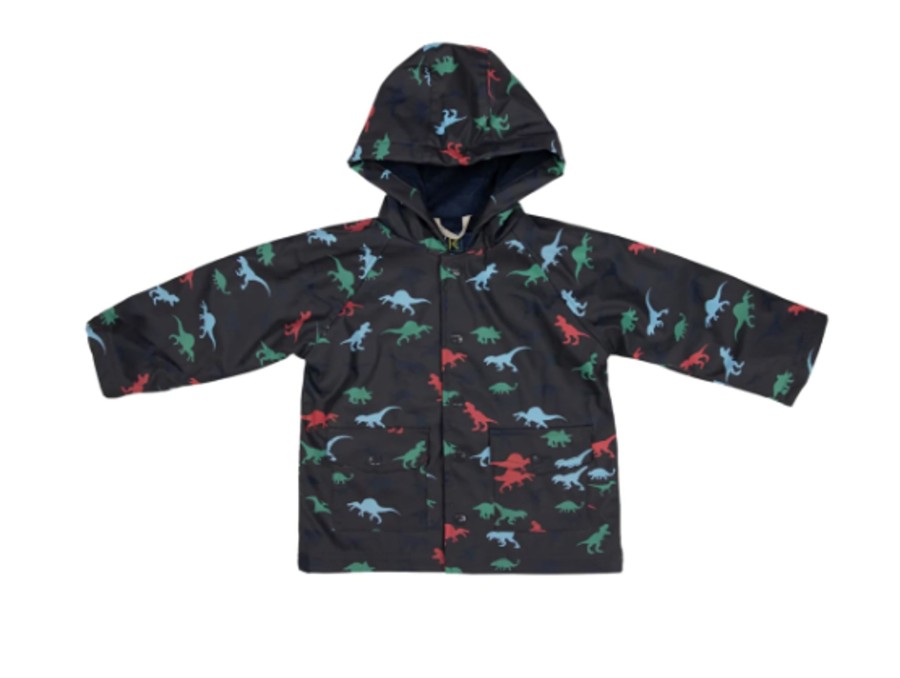 Clothes & Accessories Korango | Dinosaur Raincoat; Charcoal - Korango