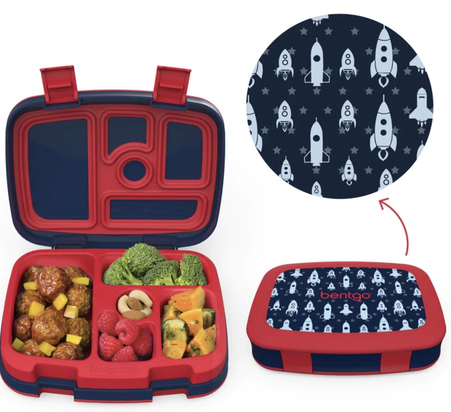 Baby, Kids & Teens Bentgo | Print Leak-Proof Bento Lunch Box - Space Rockets