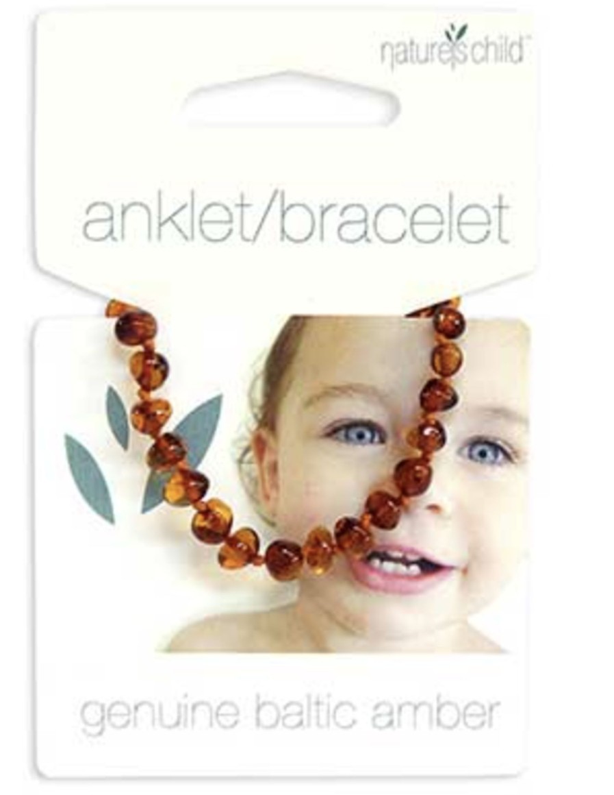 Baby, Kids & Teens Nature's Child | Amber Anklet/Bracelet - Cognac