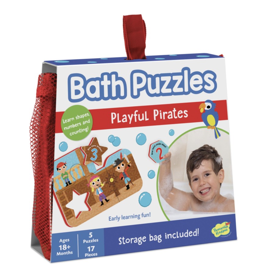 Toys & Activites Peaceable Kingdom | Bath Puzzle Playful Pirate