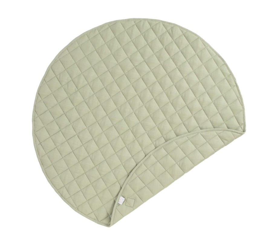 Toys & Activites All 4 Ella | Quilted Reversible Linen Playmat - Sage