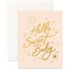 For Mums & Dads Fox & Fallow | Hello Sweet Baby Stars Greeting Card