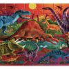 Toys & Activites Crocodile Creek | Dazzling Dinosaurs 60Pc Puzzle - Crocodile Creek