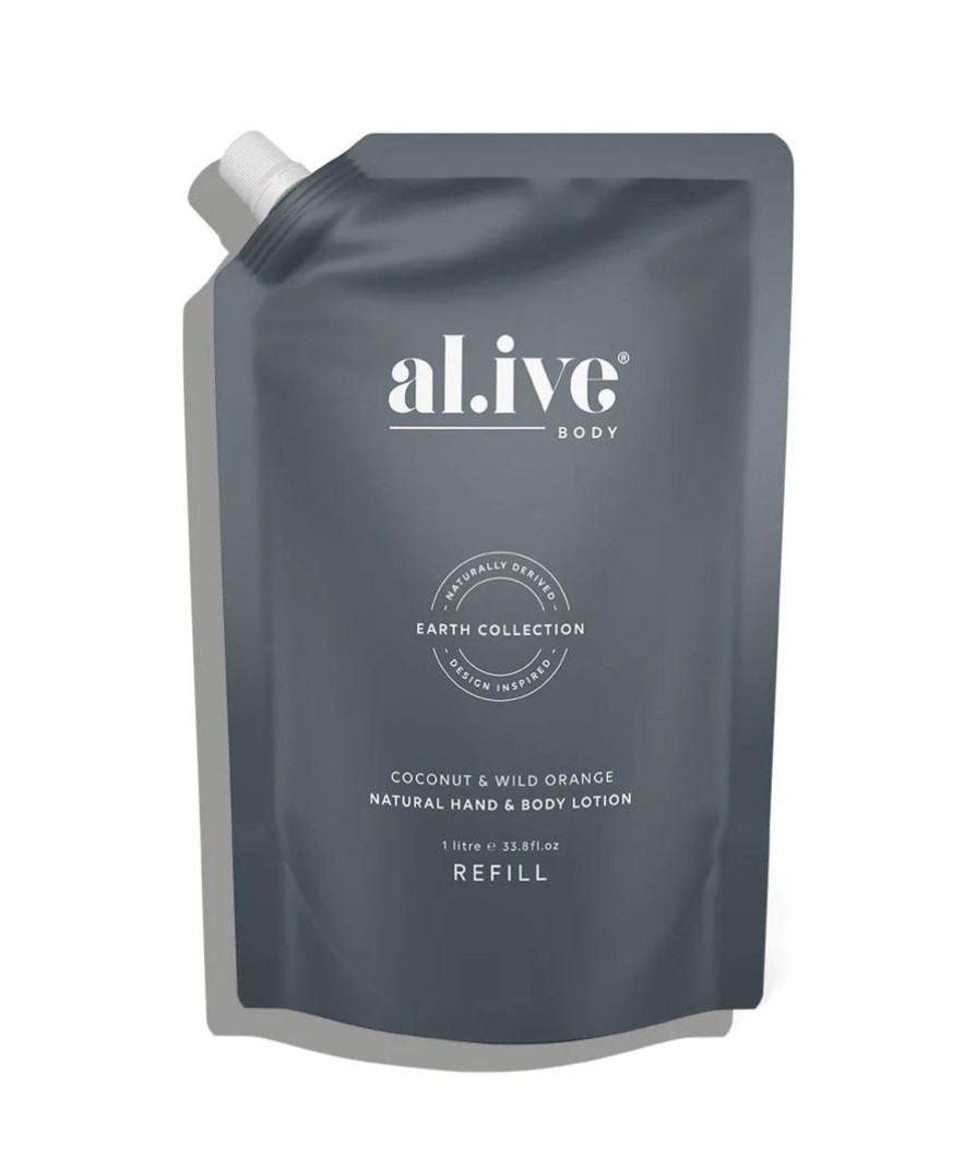 For Mums & Dads al.ive body | Refill Pouch 1L - Coconut & Wild Orange