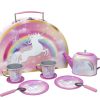 Toys & Activites Pink Poppy | Tea Set In Case; Tin Unicorn Dreamer