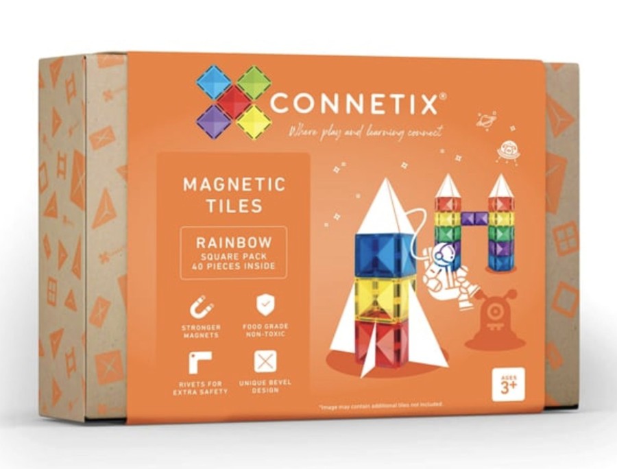 Toys & Activites Connetix | 40 Piece Square Pack