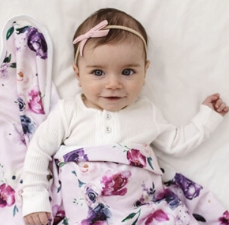 Clothes & Accessories Snuggle Hunny Kids | Petite Velvet Bow; Rose Pink - Snuggle Hunny Kids