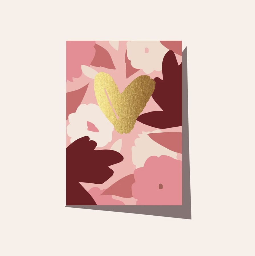 For Mums & Dads Elm Paper | Garden Heart Greeting Card