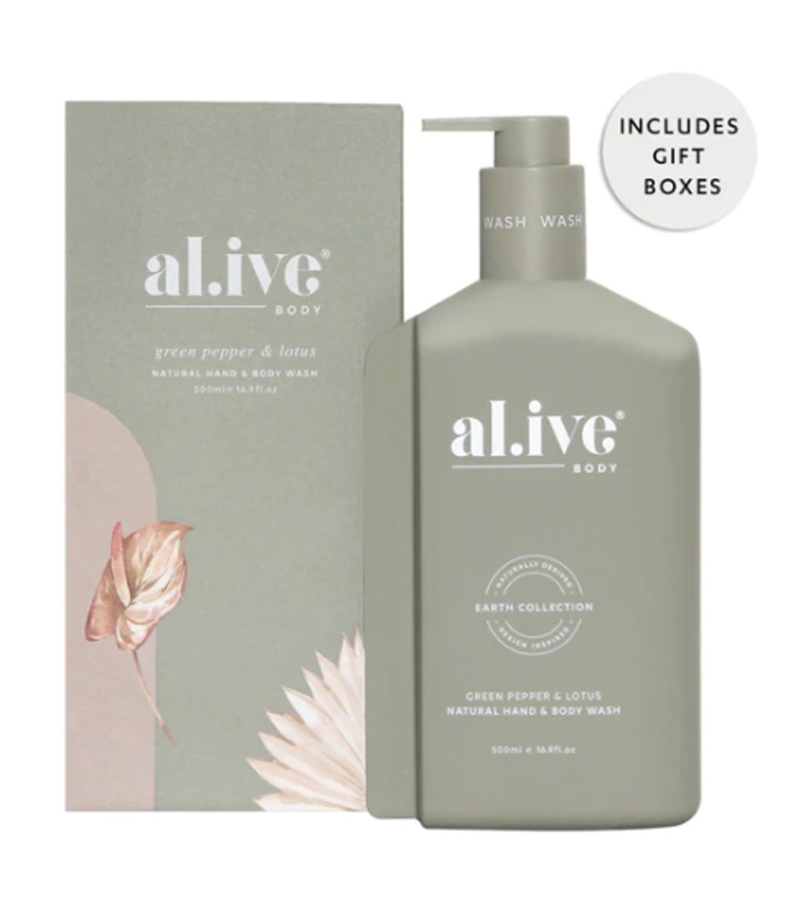 For Mums & Dads al.ive body | Hand & Body Wash - Green Pepper & Lotus