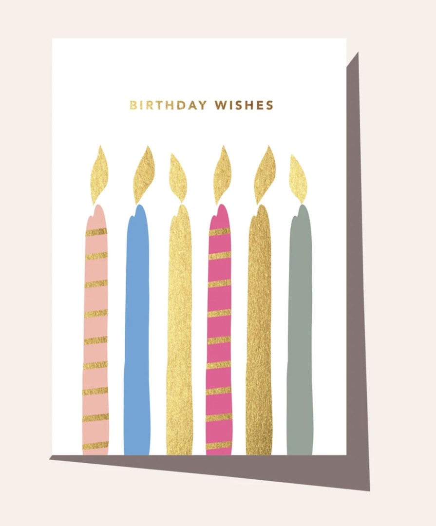 For Mums & Dads Elm Paper | Happy Birthday Bright Candles Greeting Card