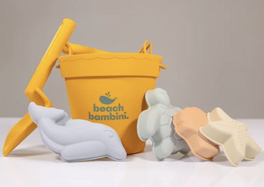 Toys & Activites Beach Bambini | Silicone Bucket & Spade Set - Yellow