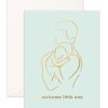 For Mums & Dads Fox & Fallow | Welcome Little One Papa Greeting Card