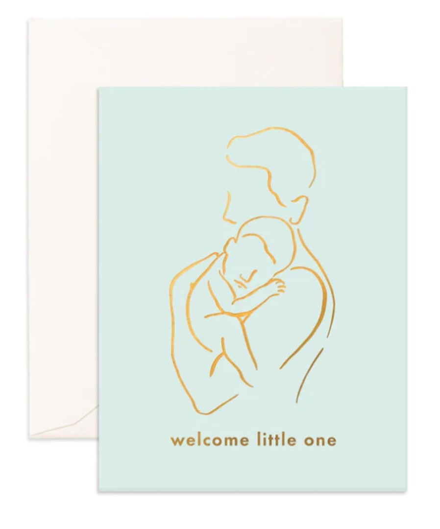 For Mums & Dads Fox & Fallow | Welcome Little One Papa Greeting Card