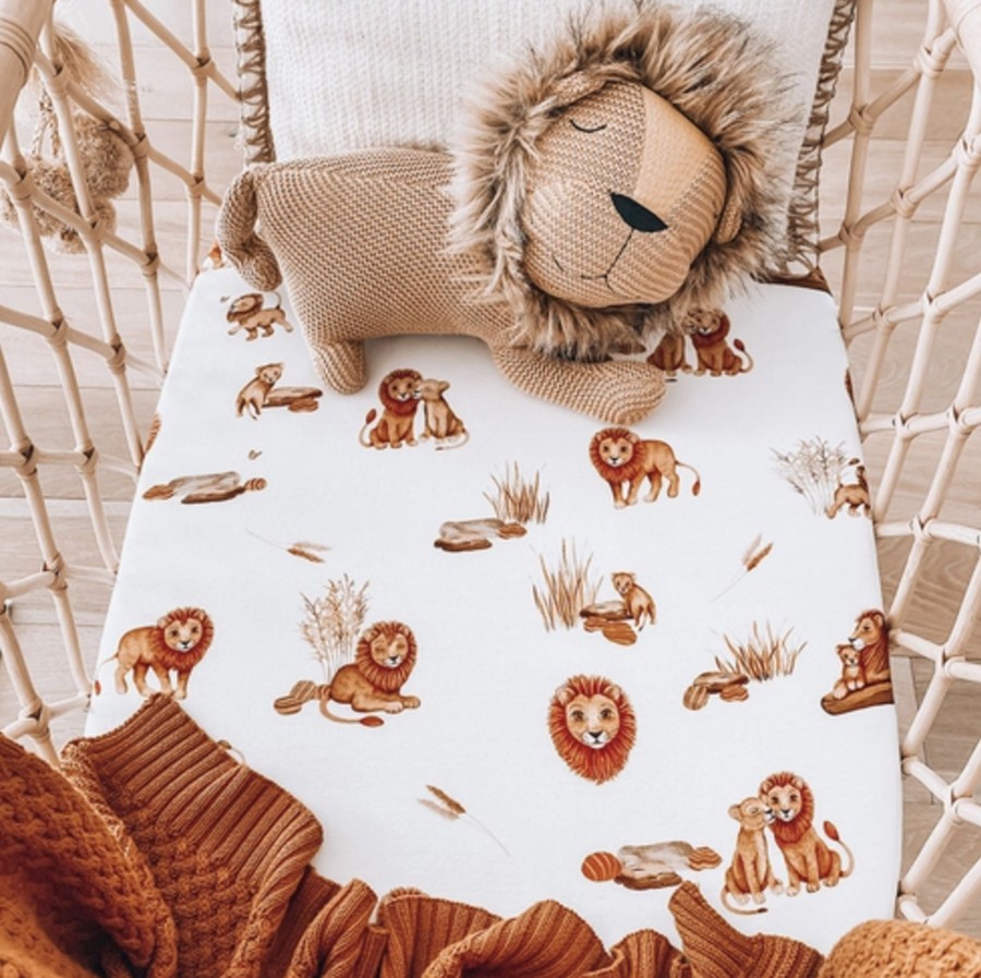 Baby, Kids & Teens Snuggle Hunny Kids | Bassinet Sheet / Change Pad Cover; Lion - Snuggle Hunny Kids